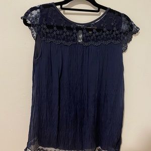 Italian silk blouse- size large